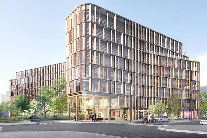 BNP Curve : construction d'un immeuble de bureaux  Saint-Denis