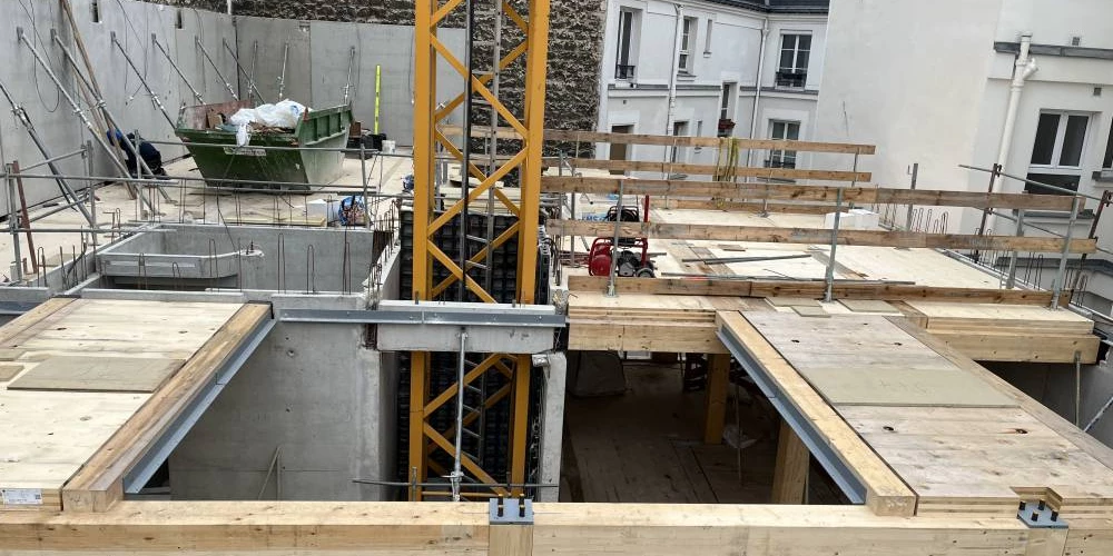 Construction d?un immeuble pour « Emmaüs Habitat » à Paris