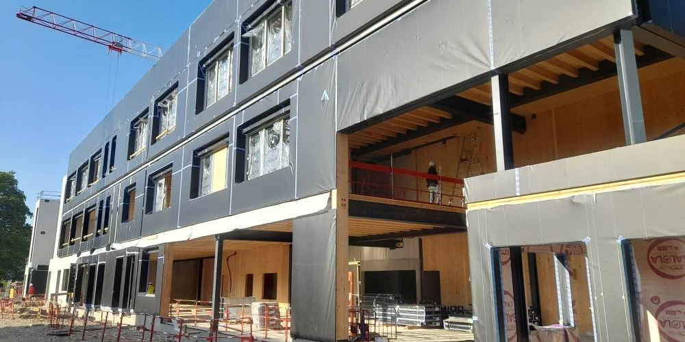 Construction du collège « Katia Krafft » à Vénissieux