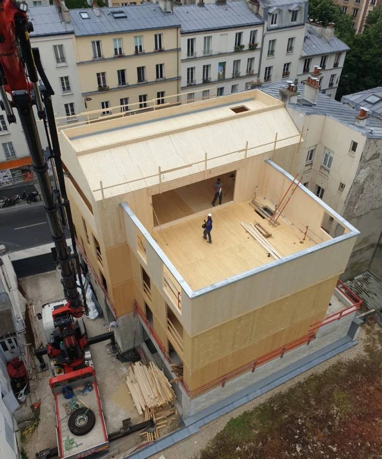 Construction d’un immeuble « Rue Ménilmontant » à Paris