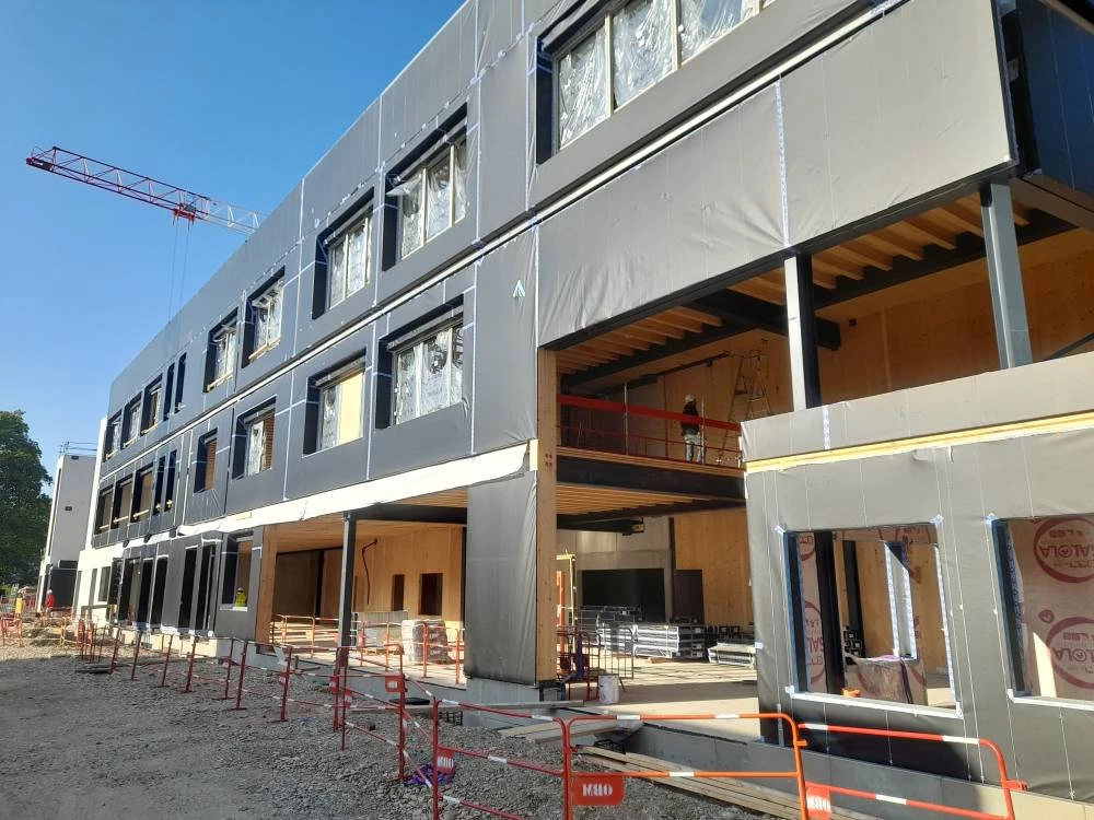 Construction du collège « Katia Krafft » à Vénissieux
