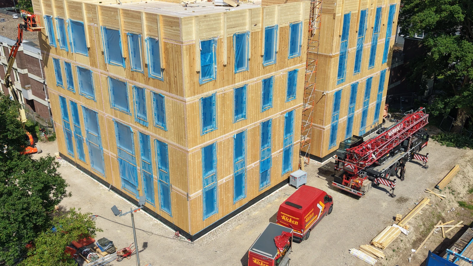 Construction de logements collectifs à Echt en Hollande