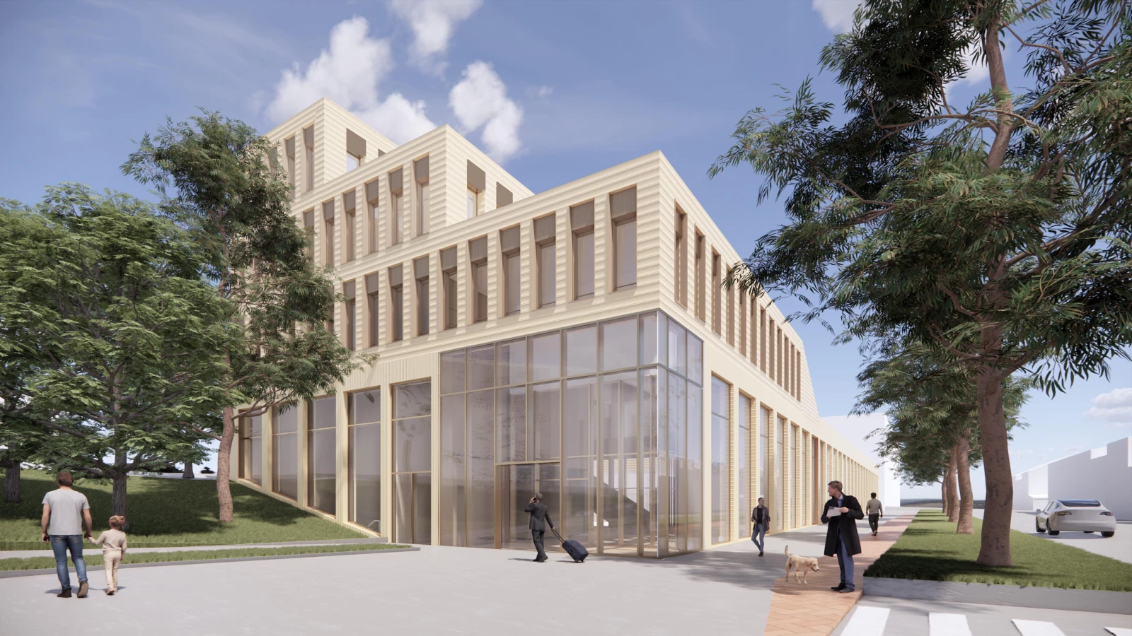 Construction du nouveau siège social du Crédit Agricole à Arras