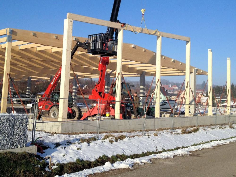 Construction de halls de production et de stockage à Allenwiller