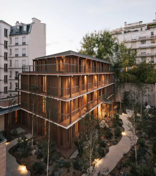 Perspective sur le bâtiment - Crédit photo Mars Architecture