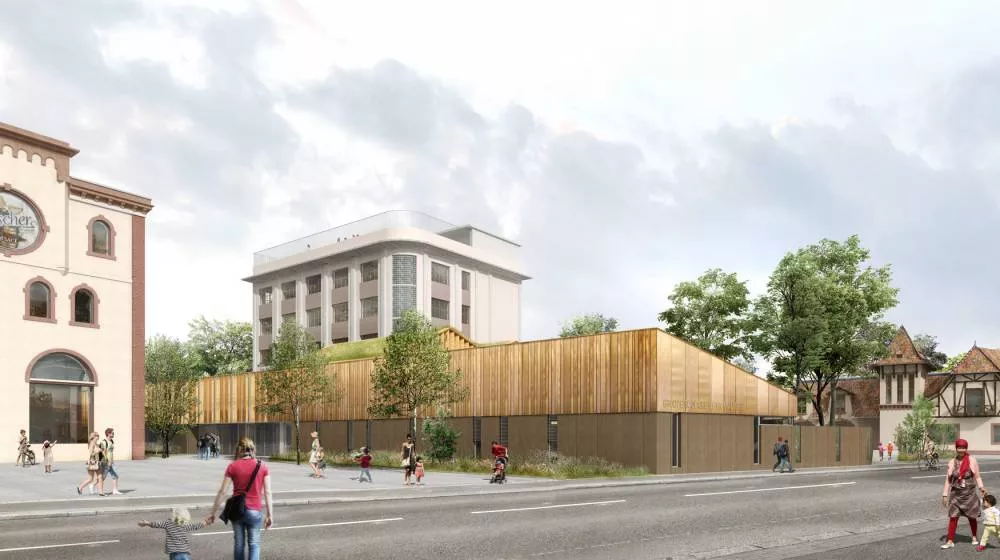 Crédit photo TOA Architectes : Perspective côté « rue »