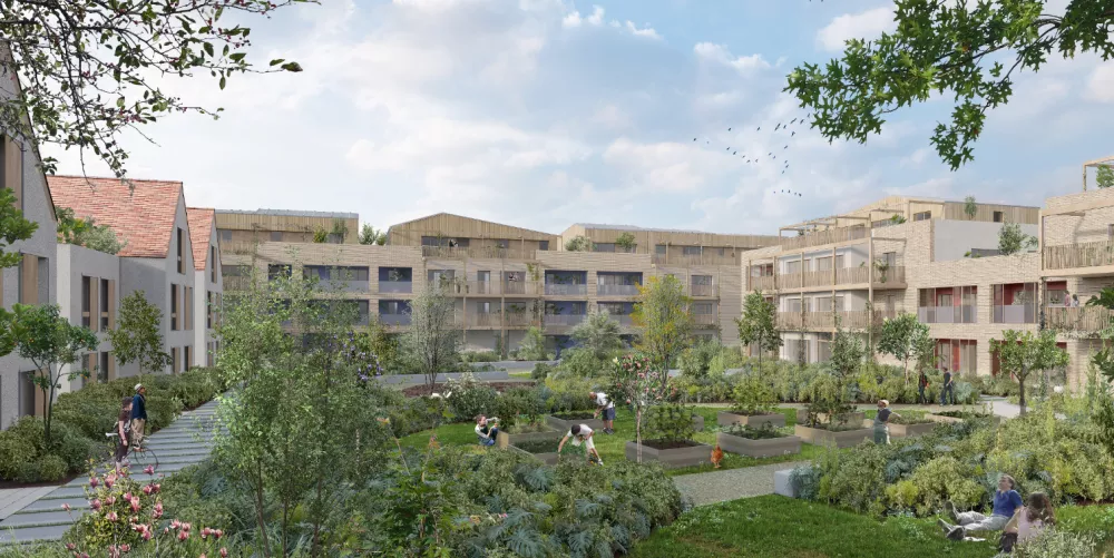 Crédit photo SEYLER ET LUCAN architecture : Perspective du projet – Lot « F »