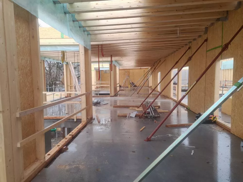 Vue intérieure sur une salle de repos