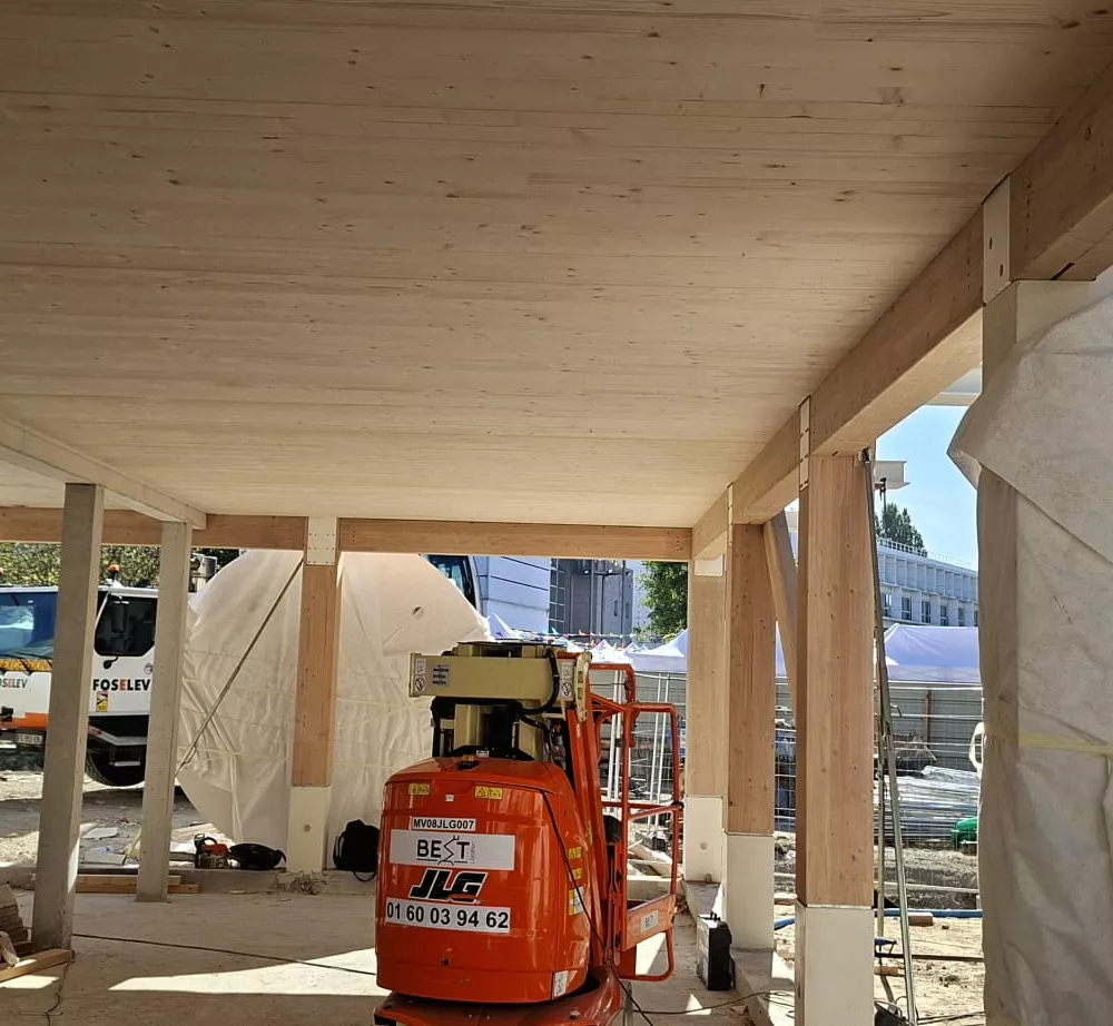 Crédit photo RIALLAND : Structure bois apparente