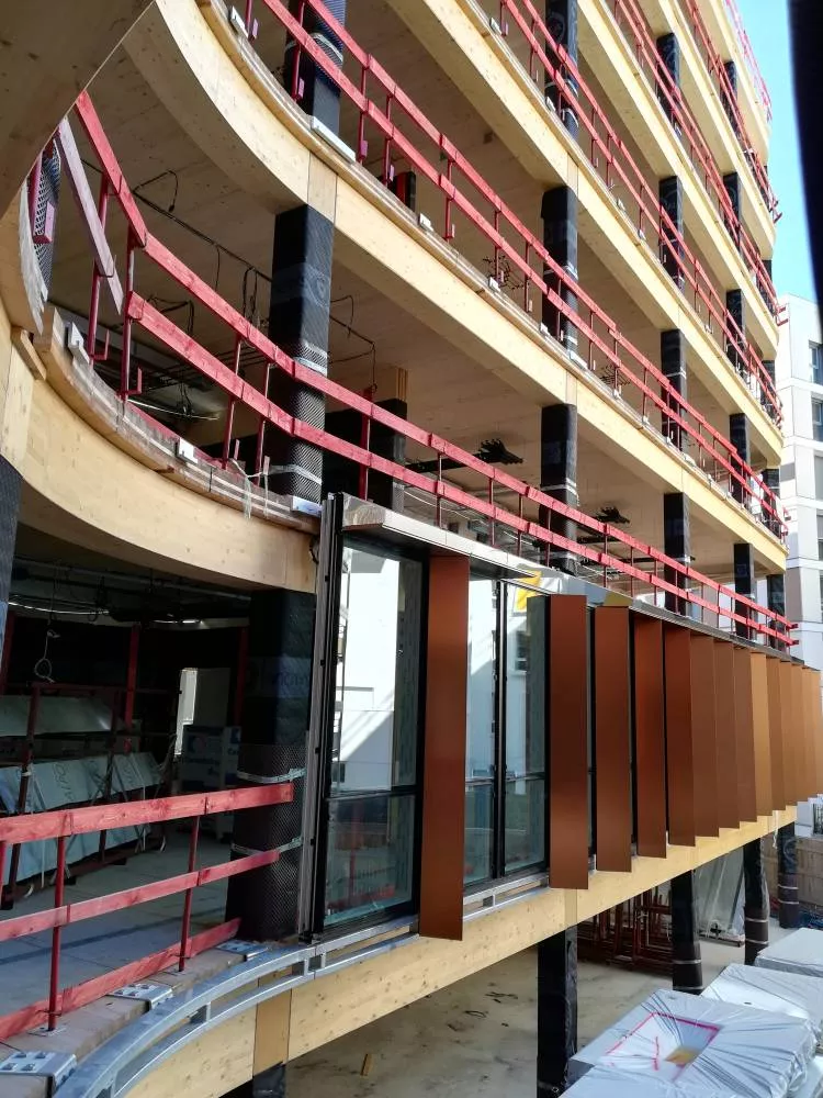 Pose des façades