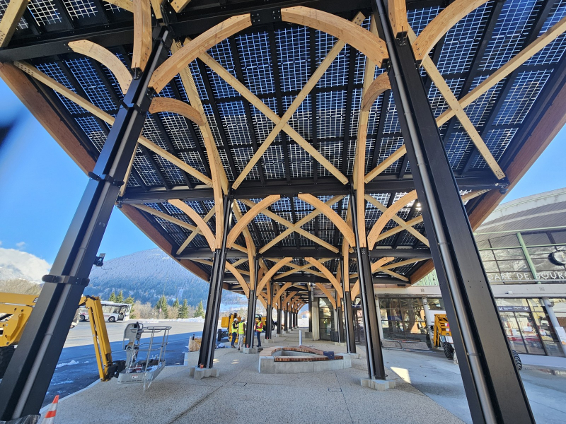 Cr�ation de 2 ombri�res photovolta�ques � Bourg-Saint-Maurice