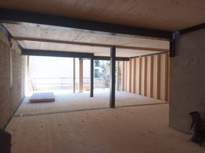 Cr�dit photo EDWOOD : Niveau courant, apr�s la pose des planchers CLT