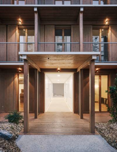 Entr�e de l�immeuble - Cr�dit photo Mars Architecture