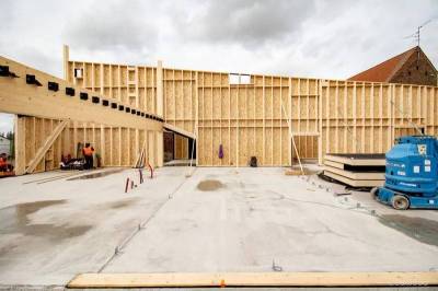 Cr�dit photo EDWOOD : Pose des premiers MOB