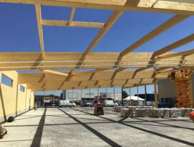 Crdit photo ARBONIS : Vue intrieure du magasin en cours de pose