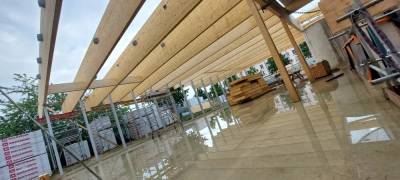 Crdit photo RIALLAND : Vue intrieure sur les pannes BLC